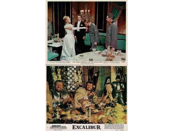 MINI LOBBY CARDS MISC LOT 7, 10 DIFFERENT TITLES 1960s to 1990s