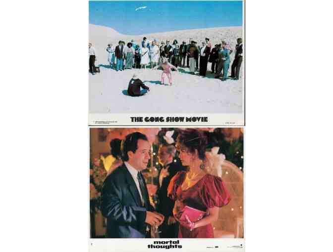 MINI LOBBY CARDS MISC LOT 7, 10 DIFFERENT TITLES 1960s to 1990s