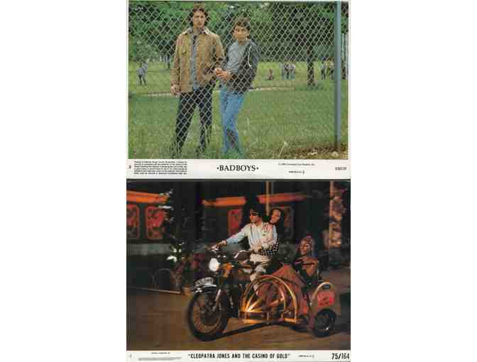 MINI LOBBY CARDS MISC LOT 12, 10 DIFFERENT TITLES 1960s to 1990s