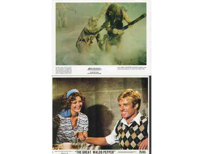 MINI LOBBY CARDS MISC LOT 12, 10 DIFFERENT TITLES 1960s to 1990s
