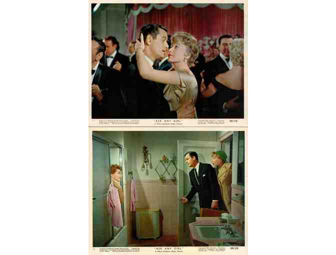 ASK ANY GIRL, 1959, mini lobby cards, David Niven, Shirley MacLaine