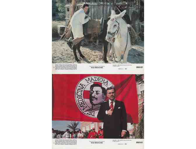 BAD MEDICINE, 1985, mini lobby cards, Steve Guttenberg, Alan Arkin