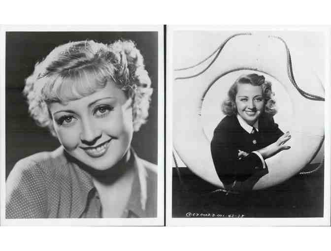 Joan Blondell, group of classic celebrity portraits, stills or photos