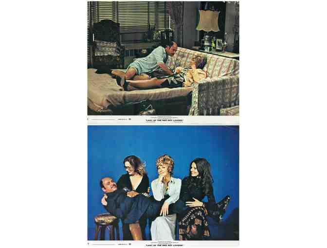 LAST OF THE RED HOT LOVERS, 1972, mini lobby cards, Alan Arkin, Sally Kellerman
