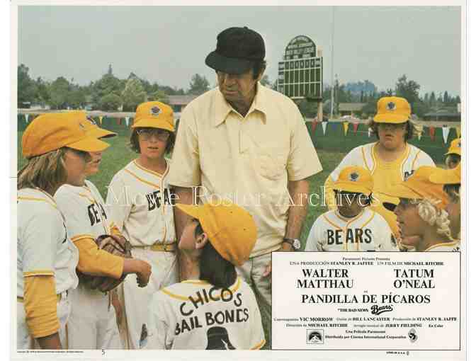 BAD NEWS BEARS, 1976, lobby cards, Walter Matthau, Tatum ONeal
