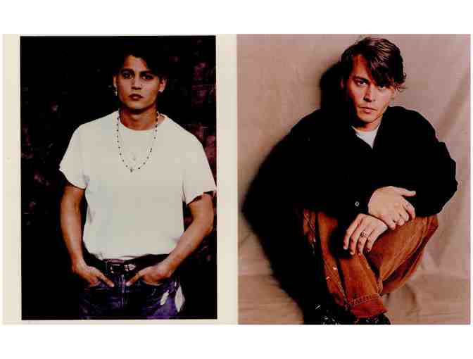 JOHNNY DEPP, group of classic celebrity portraits, stills or photos