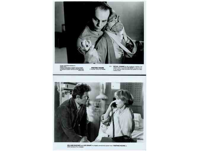 VISITING HOURS, 1982, cards and stills, William Shatner, Lee Grant