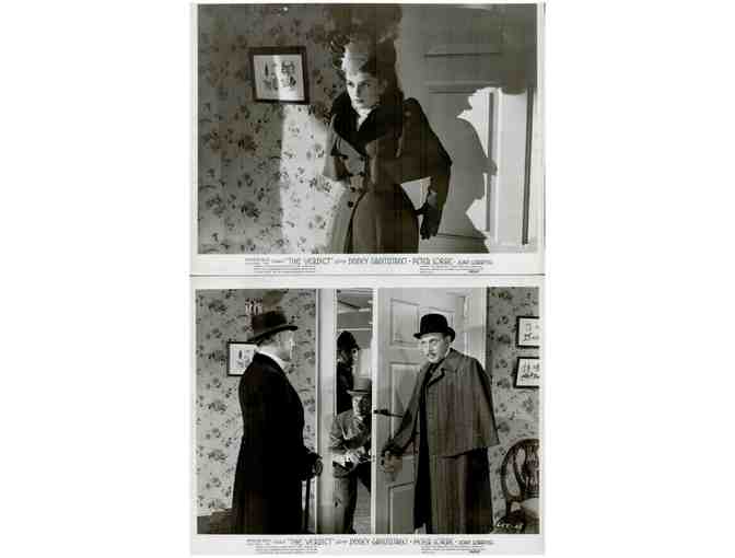 VERDICT, 1946, movie stills, Peter Lorre, Sydney Greenstreet