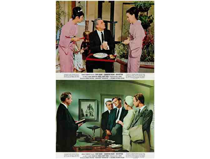 WALK DONT RUN, 1966, mini lobby cards, Cary Grant, Samantha Eggar