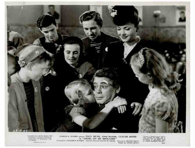 ANGEL ON MY SHOULDER, 1946, movie stills, Paul Muni, Anne Baxter - Photo 1