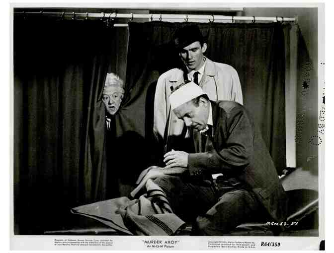 MURDER AHOY, 1964, movie stills, Margaret Rutherford, Lionel Jeffries