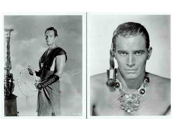CHARLTON HESTON, collectors lot, group of classic celebrity portraits, stills or photos