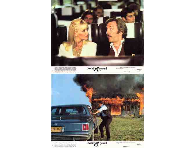 NOTHING PERSONAL, 1980, mini lobby cards, Donald Sutherland, Suzanne Somers