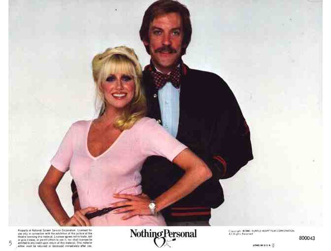 NOTHING PERSONAL, 1980, mini lobby cards, Donald Sutherland, Suzanne Somers