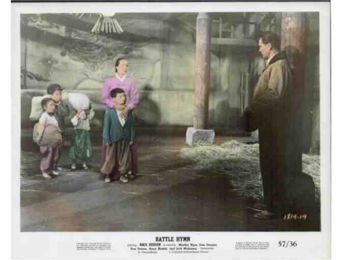 BATTLE HYMN, 1957, movie stills, Rock Hudson, Martha Hyer