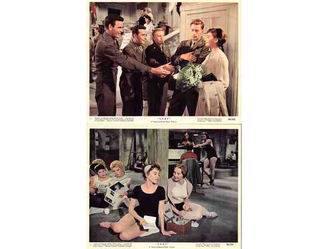 GABY, 1956, mini lobby cards, Leslie Caron, John Kerr, Cedric Hardwicke