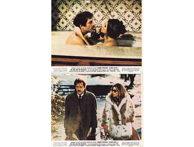 OWL AND THE PUSSYCAT, 1970, mini lobby cards, Barbra Streisand, George Segal