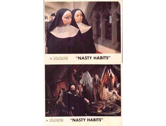 NASTY HABITS, 1977, mini lobby cards, Glenda Jackson, Jerry Stiller, Rip Torn