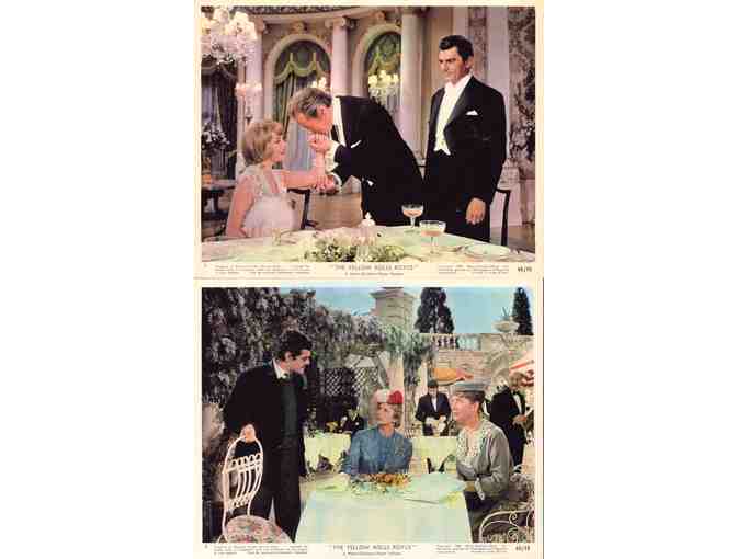 YELLOW ROLLS ROYCE, 1965, mini lobby cards, Ingrid Bergman, Rex Harrison