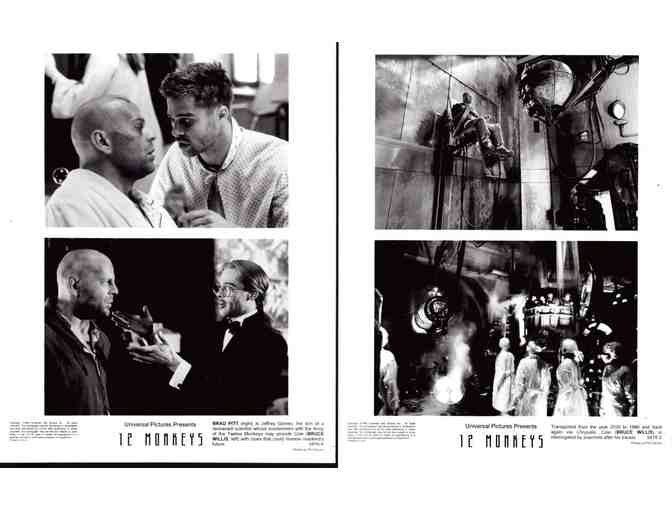 12 MONKEYS, 1995 movie stills, Bruce Willis, Brad Pitt