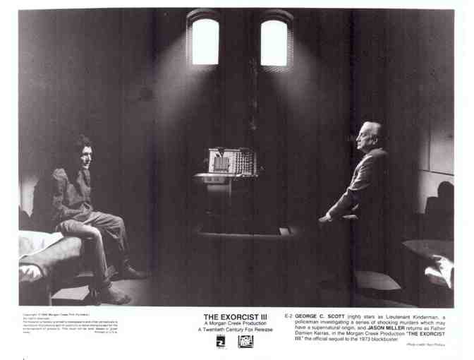 EXORCIST III, 1990, movie stills, George C. Scott