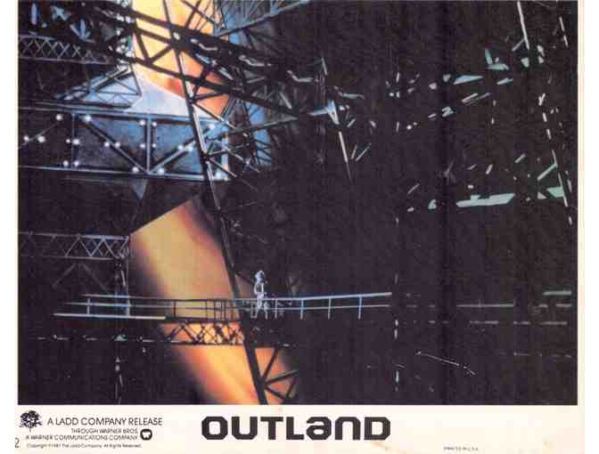 OUTLAND, 1981, cards, Sean Connery, Peter Boyle