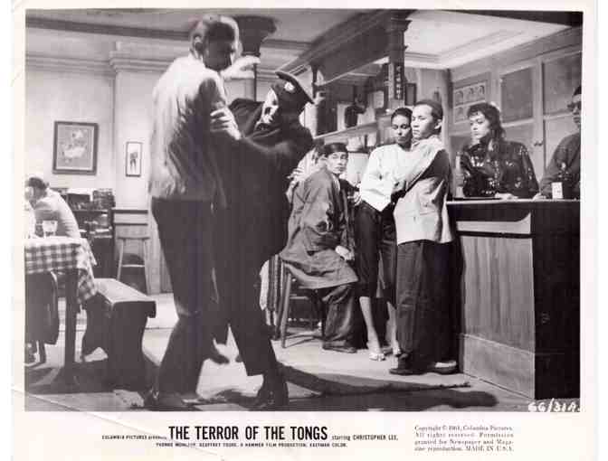 TERROR OF THE TONGS, 1961, movie stills, Christopher Lee, Marie Burke