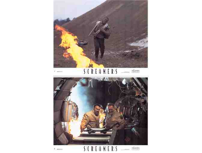 SCREAMERS, 1995, mini lobby cards, Peter Weller