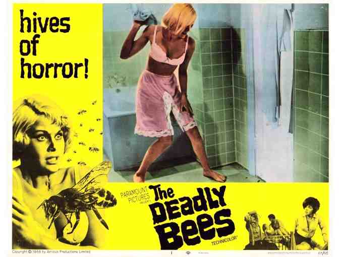 LOBBY CARDS LOT 4 - DEADLY BEES; GROUNDHOG DAY; OMEN IV; ICE AGE