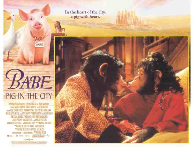 BABE: PIG IN THE CITY, 1998, lobby card set, Mickey Rooney