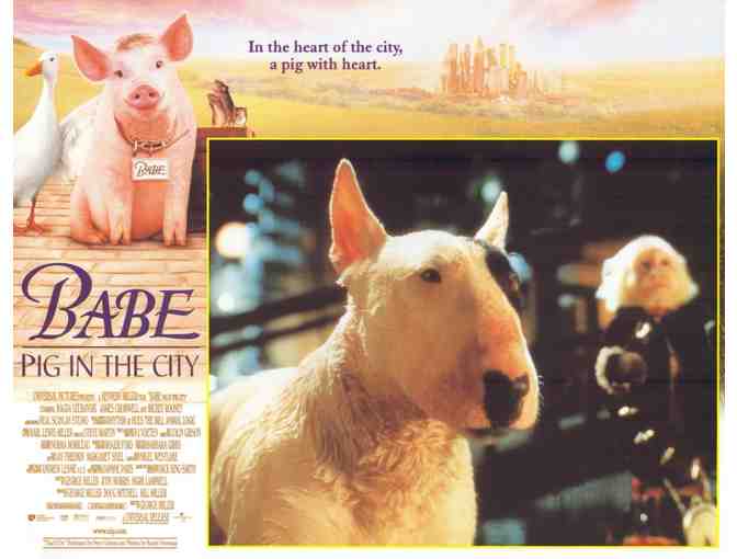 BABE: PIG IN THE CITY, 1998, lobby card set, Mickey Rooney