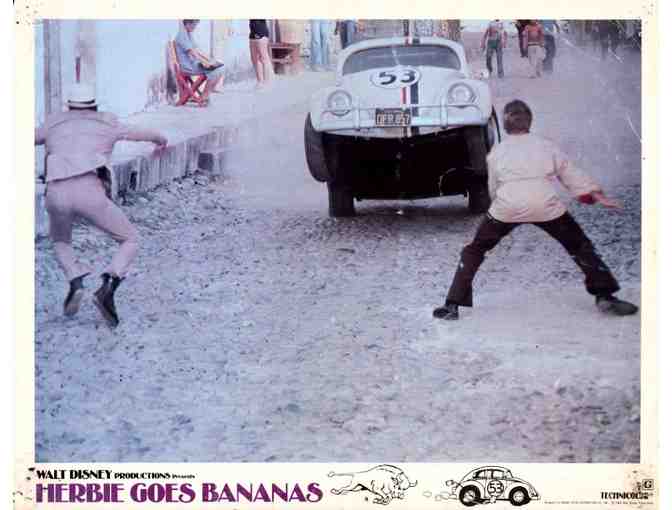 HERBIE GOES BANANAS, 1980, lobby cards, Cloris Leachman