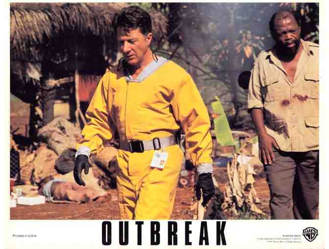 OUTBREAK, 1995, lobby cards, Dustin Hoffman, Morgan Freeman