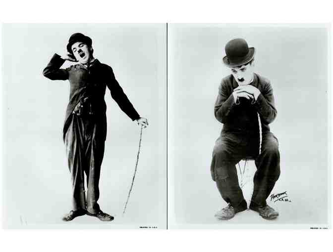 CHARLIE CHAPLIN, group of classic celebrity portraits, stills or photos