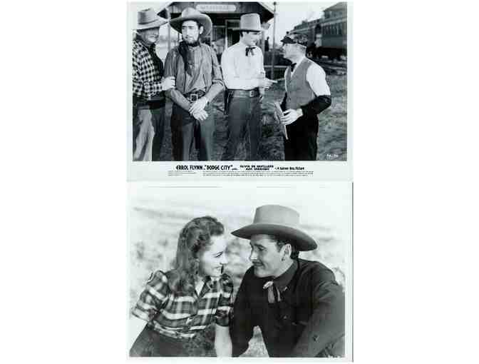 DODGE CITY, 1939, movie stills, Errol Flynn, Olivia De Havilland