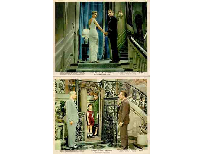 COUNT YOUR BLESSINGS, 1959, mini lobby card set, Deborah Kerr, Maurice Chevalier