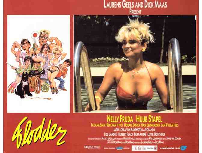 FLODDER, 1986, lobby card set, Nelly Frijda, Horace Cohen