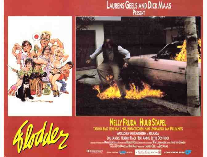 FLODDER, 1986, lobby card set, Nelly Frijda, Horace Cohen