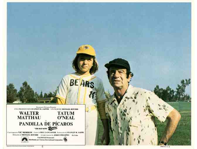 BAD NEWS BEARS, 1976, lobby card set, Walter Matthau, Tatum ONeal