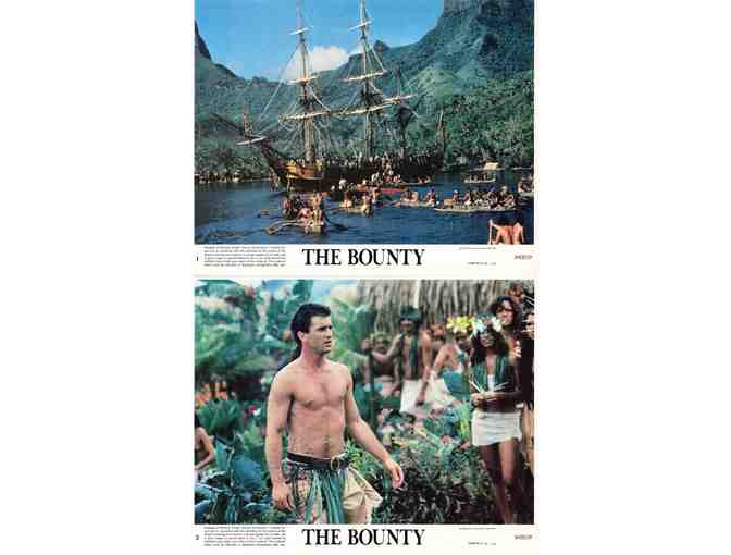 BOUNTY, 1984, mini lobby card set, Mel Gibson, Anthony Hopkins