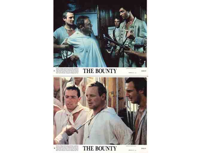 BOUNTY, 1984, mini lobby card set, Mel Gibson, Anthony Hopkins