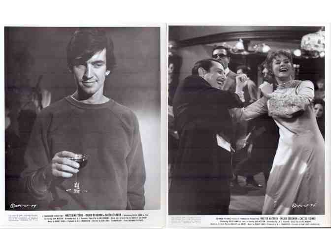 CACTUS FLOWER, 1969, card and stills, Goldie Hawn, Ingrid Bergman