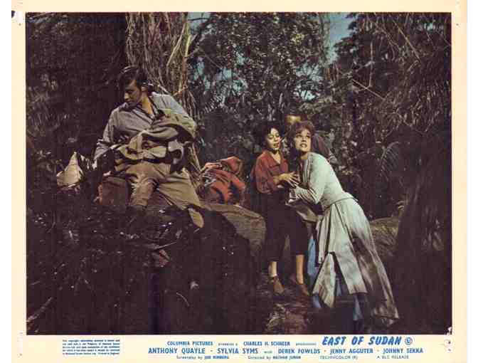 EAST OF SUDAN, 1964, British Front of House cards, Anthony Quayle