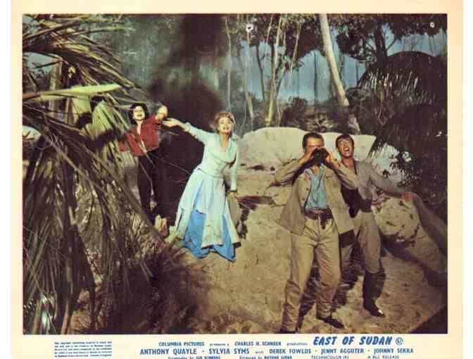 EAST OF SUDAN, 1964, British Front of House cards, Anthony Quayle