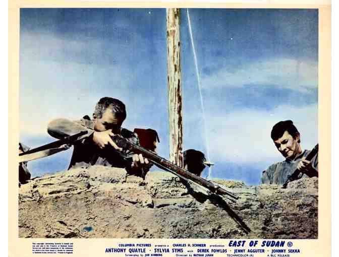 EAST OF SUDAN, 1964, British Front of House cards, Anthony Quayle