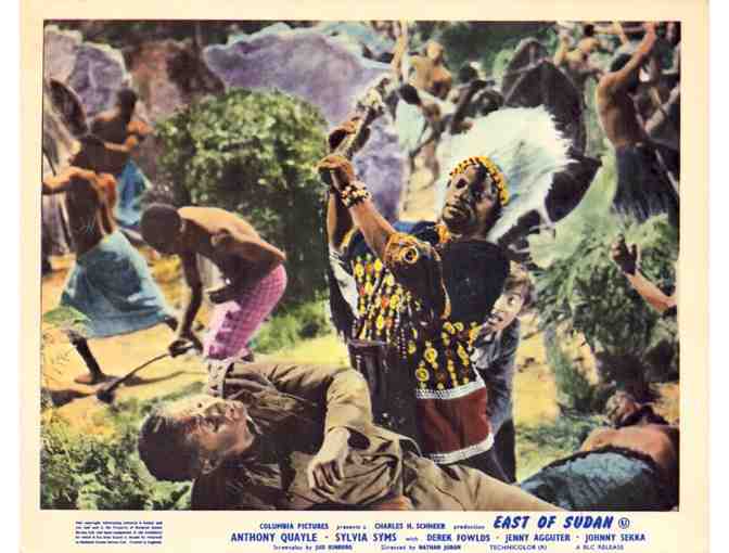 EAST OF SUDAN, 1964, British Front of House cards, Anthony Quayle