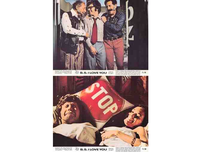 B.S. I LOVE YOU, 1971, mini lobby cards, Peter Kastner, Louise Sorel