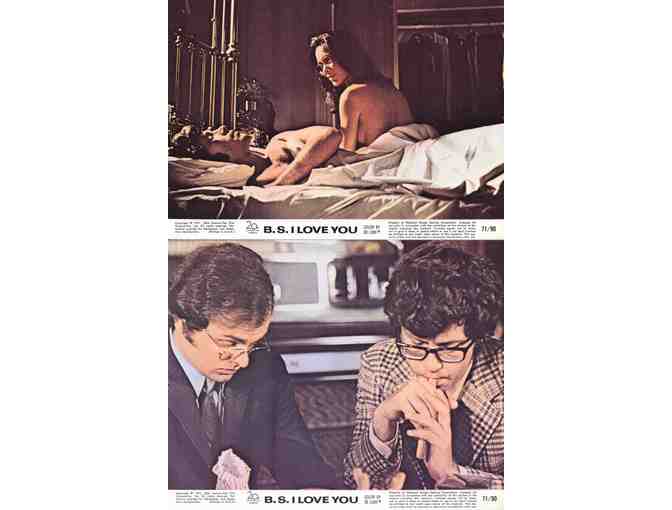 B.S. I LOVE YOU, 1971, mini lobby cards, Peter Kastner, Louise Sorel