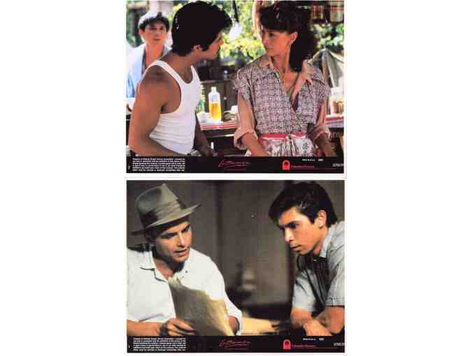 LA BAMBA, 1987, cards and stills, Lou Diamond Phillips, Elizabeth Pena