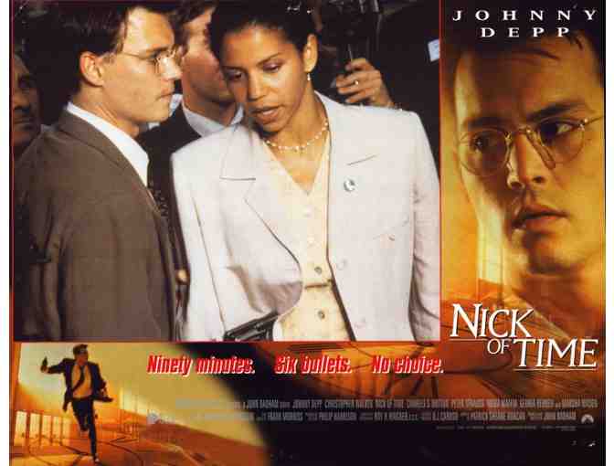 NICK OF TIME, 1995, lobby cards, Johnny Depp, Christopher Walken